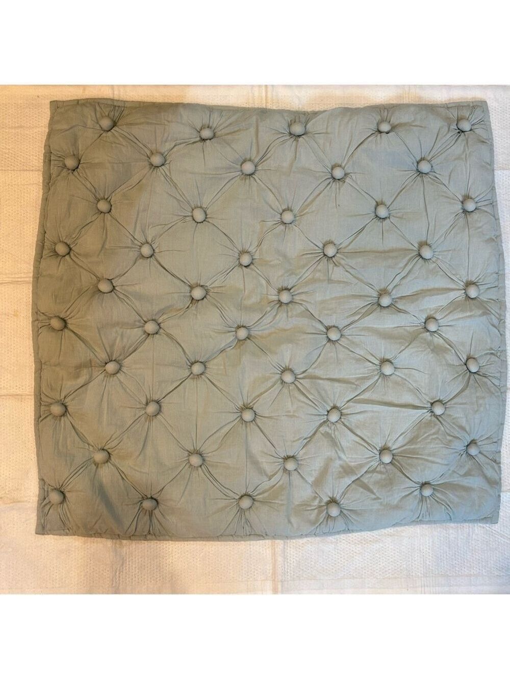 Nordstrom at Home Pillow Shams Euro Set of 2 Quilted 3D Bobbles Cotton Turquiose